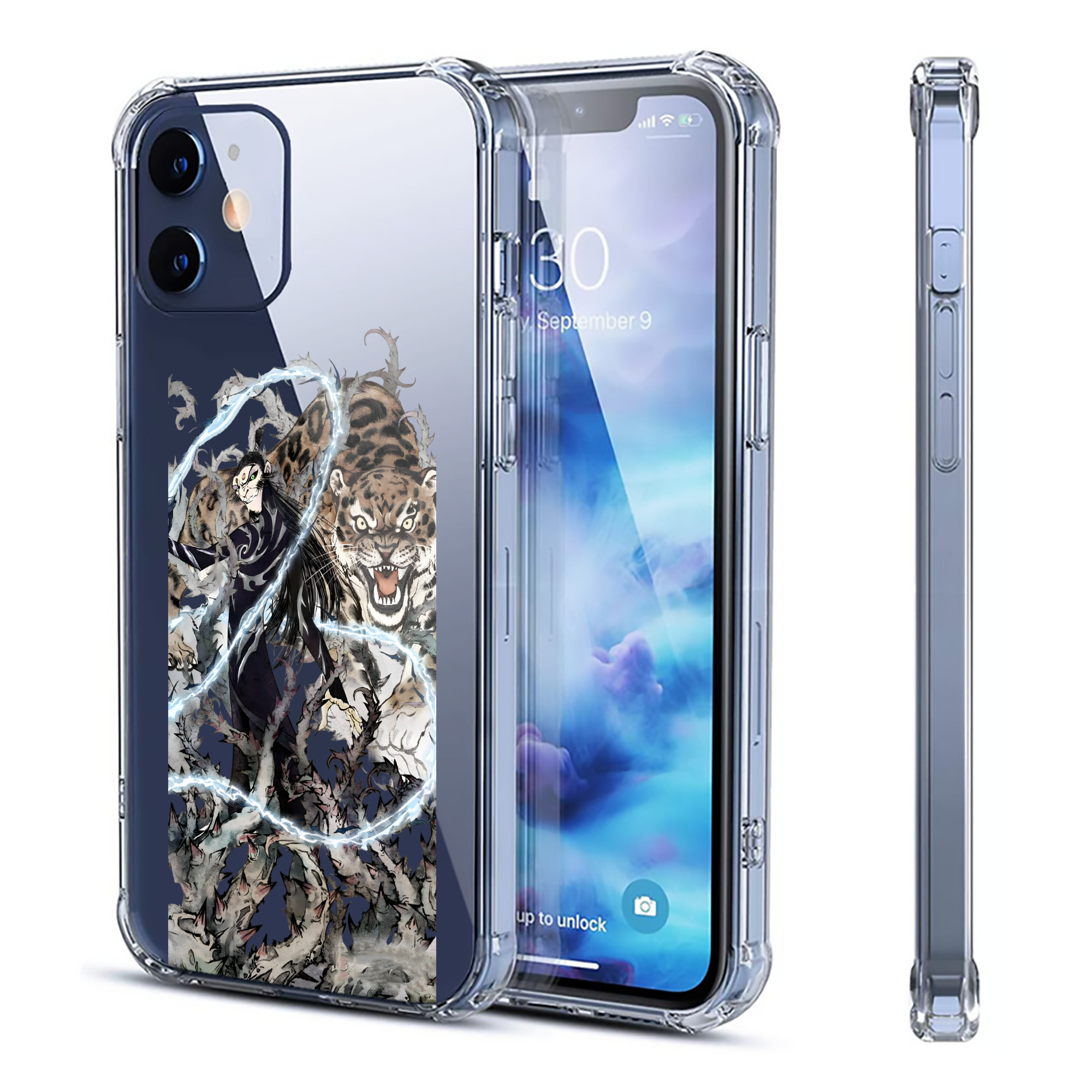 （画像用） Ne Zha 2 ナタ 魔童の大暴れ 【iPhone 12シリーズ対応】透明スマホケース（クリアソフトケース）